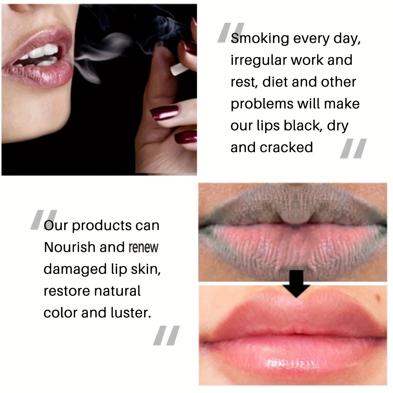 Exfoliating Lip Balm for Dark & Dry Lips - Moisturizing Lip Care Primer