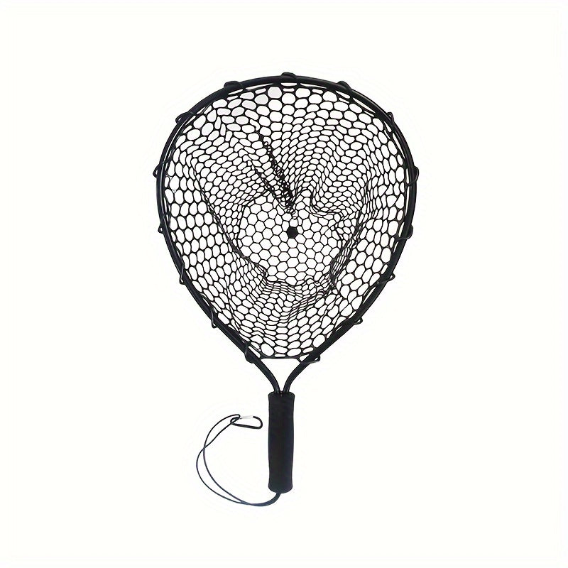 Portable Thickened Aluminum Alloy Silicone Fishing Landing Net