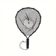 Portable Thickened Aluminum Alloy Silicone Fishing Landing Net