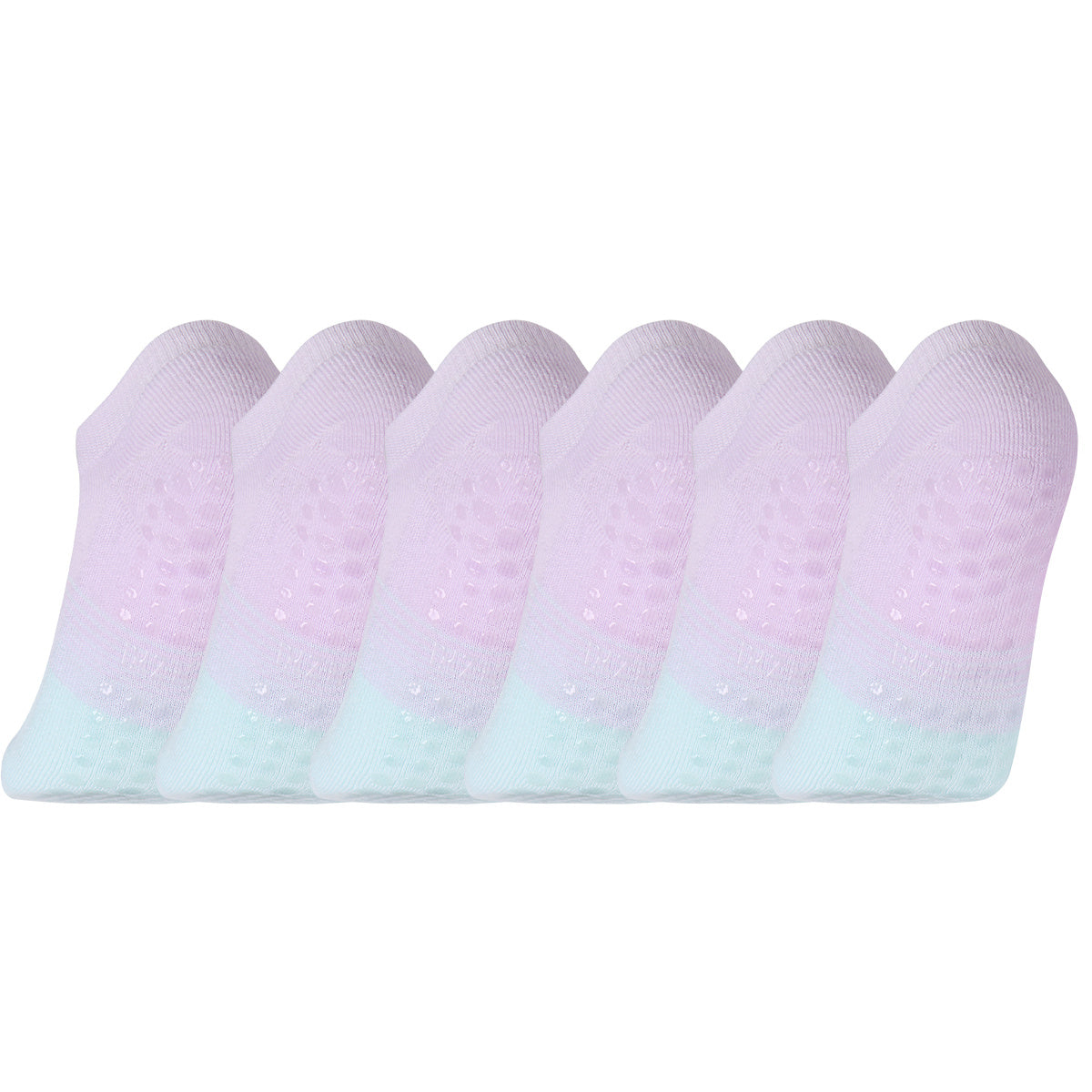 6 Pairs Women's Non-Slip Yoga Socks Soft Sports Ankle Socks
