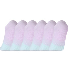 6 Pairs Women's Non-Slip Yoga Socks Soft Sports Ankle Socks