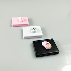 2pcs 1:12 Scale Pink Computer Mouse Models for Dollhouse Accessories