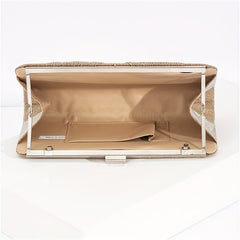 Rhinestone Evening Bag Glitter Clutch Formal Minaudiere Dinner Purse