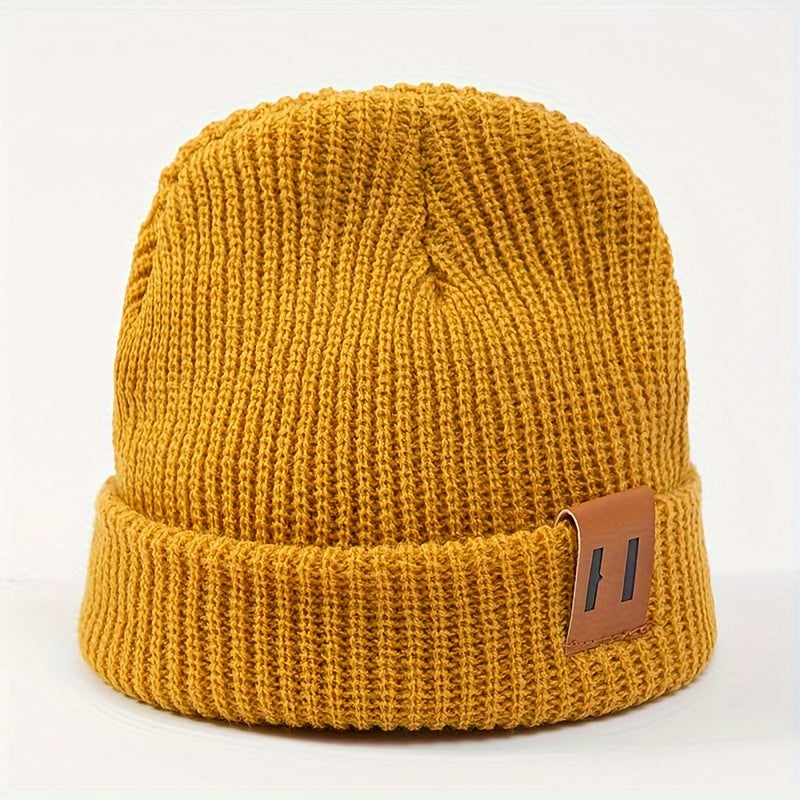 Men's Knitted Winter Beanie Hat Outdoor Coldproof Ski Cycling Hat