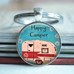 Retro Car Keychain Necklace for Boys and Girls