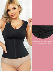 4-in-1 Shapewear Bra Waist Trainer Corset Vest Tummy Control Body Shaper