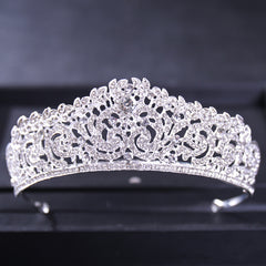 Crystal Wedding Tiara Bridal Silver Golden Bride Headband