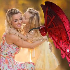LED Glowing Wing Demon Angel Cosplay Prop Halloween Red Devil Wings