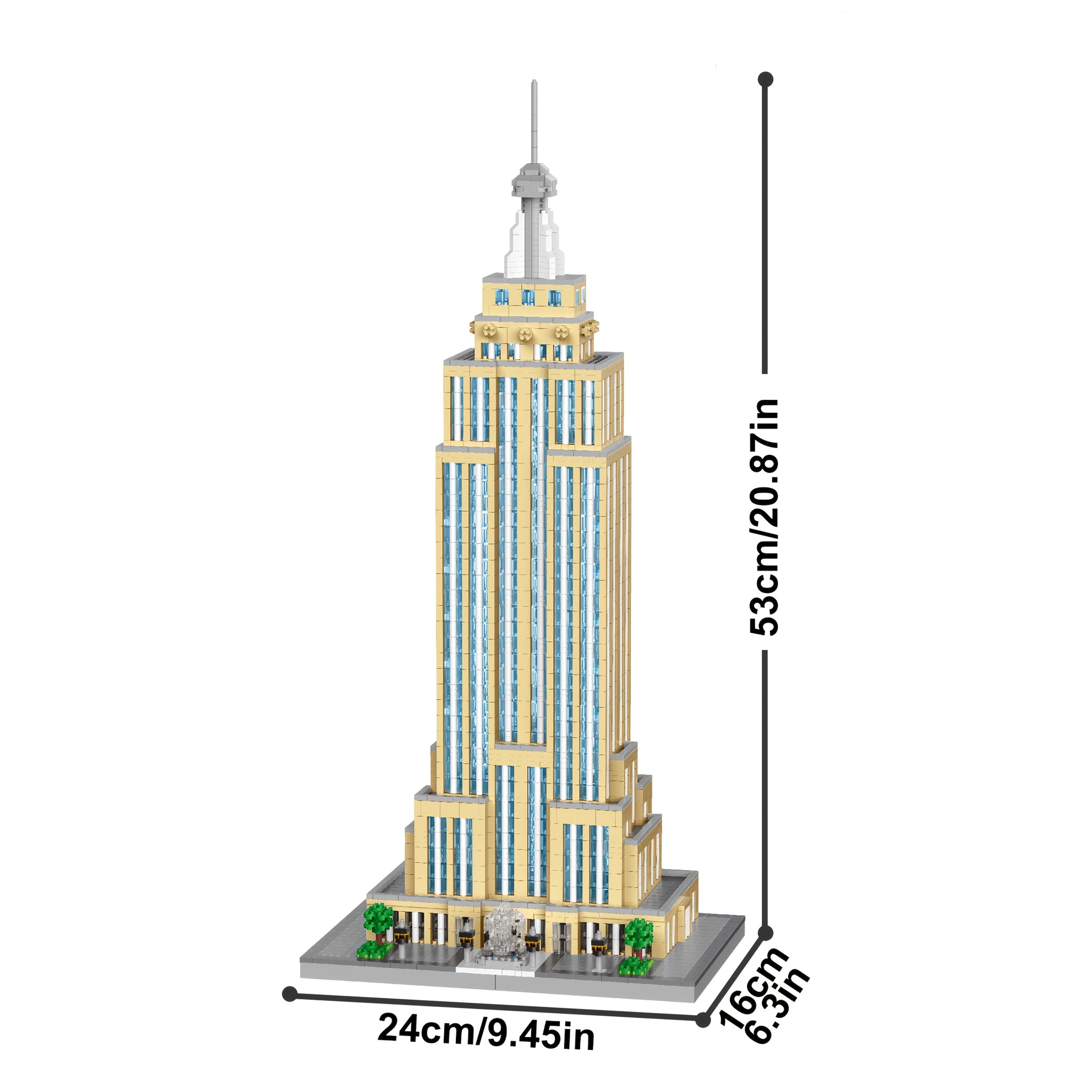 4669pcs Empire State Building Blocks Set - 3D Puzzle Toy ABS Material