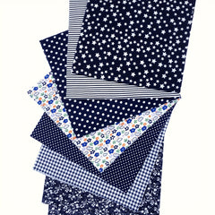 7pcs 49 78 X 49 Navy Cotton Fabric Quilting Patchwork Fabric Square