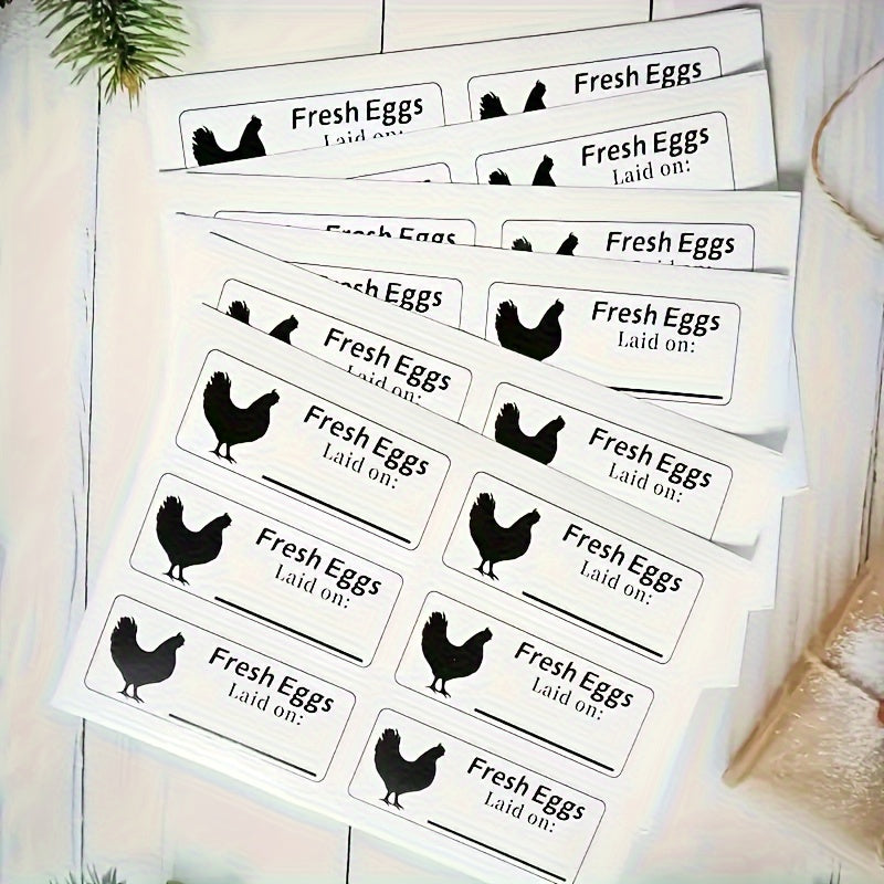 120pcs Egg Box Date Tags Self-adhesive Label Stickers