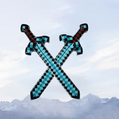 2pcs Pixel Style Inflatable Sword Fun Party Toys