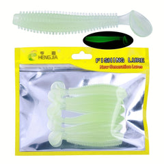 6pcs Paddle Tail Soft Lure Bionic Swimbait Fishing Accessories For Bass Carp