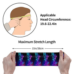 Clown Print Sports Headband Sweat Wicking Polyester Yoga Gym Running HAHA