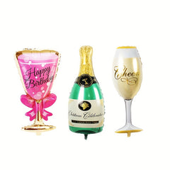 Year Balloon Round Aluminum Foil Latex Balloon Number Balloon Happy Year