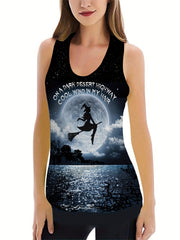 Painting Print Tank Top & Leggings Set