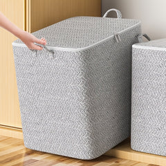 Large Capacity Zipper Organizer Lightweight Dustproof Storage Box