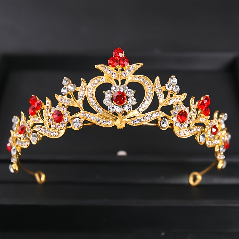 Rhinestone Queen Tiara for Women Princess Crown Birthday Tiara Headbands