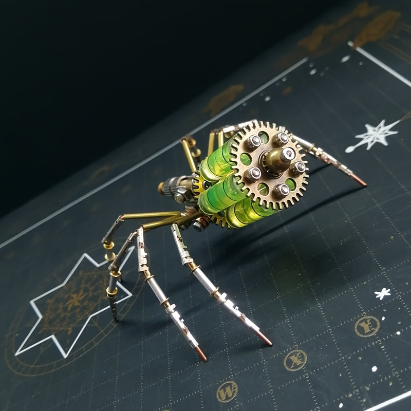 3D Metal Spider Puzzle Model Kit DIY Steampunk Mechanical Assembly Toy