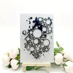 Round Stamp Painting Tool DIY Scrapbooking Decoration Silicone Transparent Stamp
