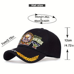 Classic Letter NAVY Embroidered Cotton Baseball Cap Men Women Sunscreen Truc