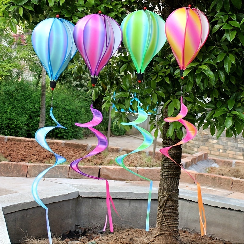 Colorful Rainbow Hot Air Balloon Windmill