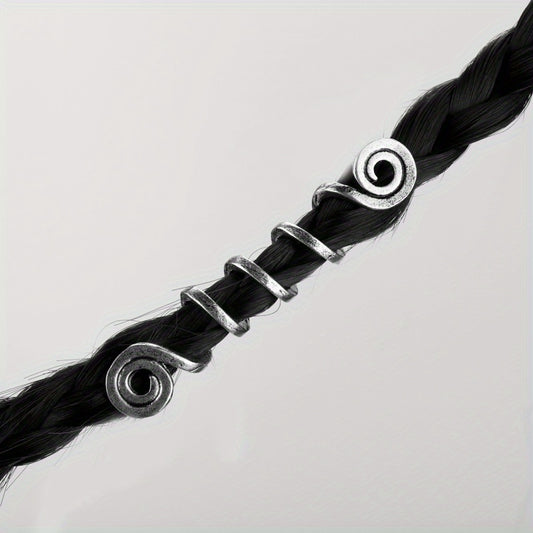 Vintage Viking Style Hair Ring Dreadlock Braid Hair Clip Hair Accessories
