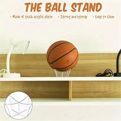 Acrylic Basketball Football Volleyball Holder Display Stand