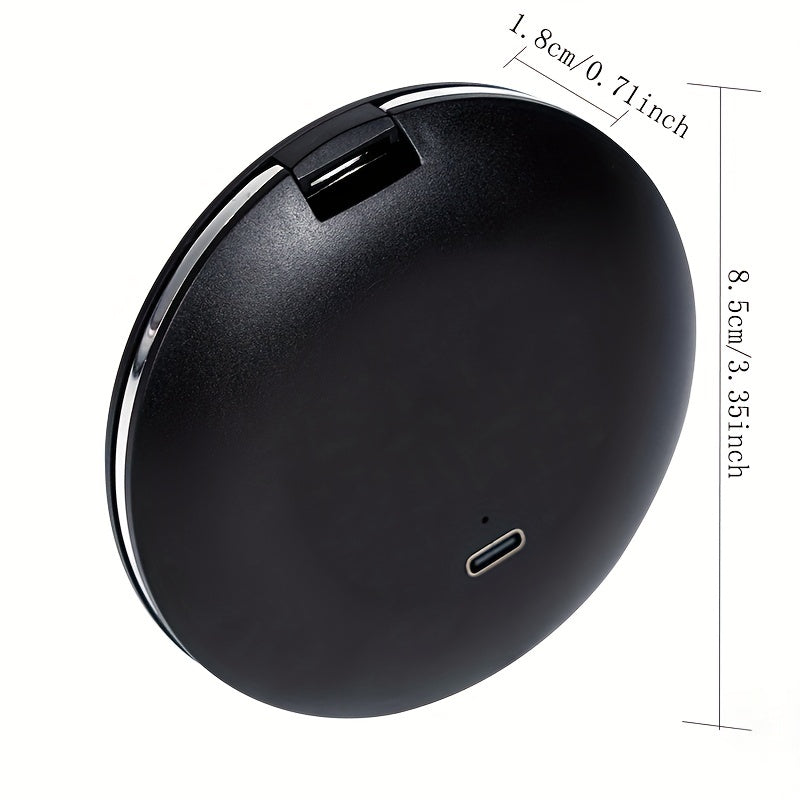 LED Mini Vanity Mirror 2X 5X Magnification Double Sided Folding Lighted Makeup M