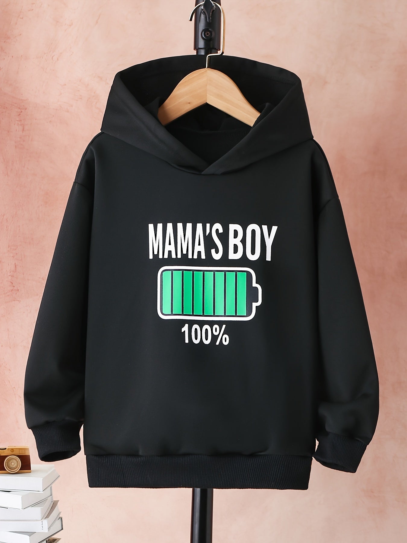 Boy's Graphic Hoodie for Fall Winter Outdoor