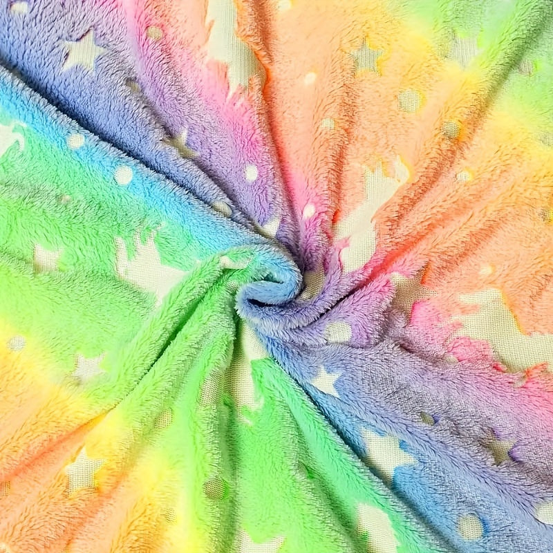 Luminous Rainbow Unicorn Blanket - Birthday Gift Sofa Bed Camping Party Game