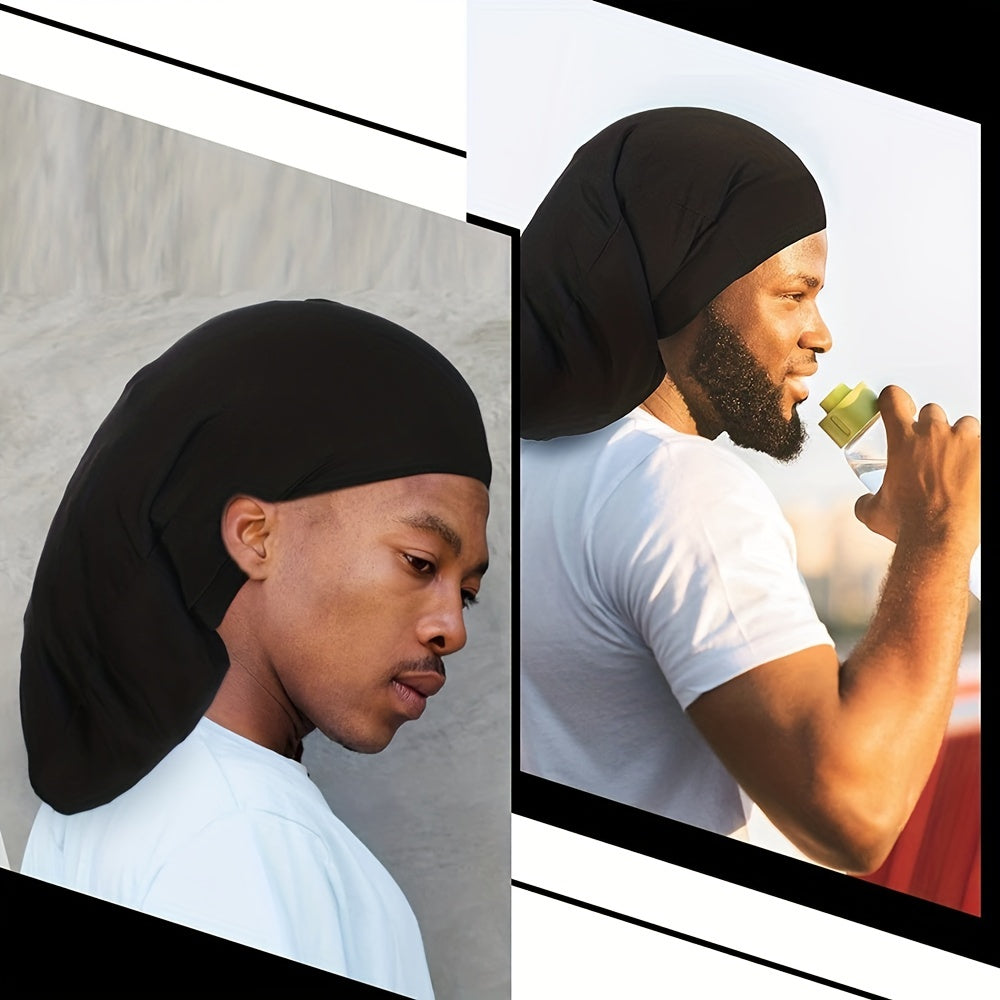 Satin Spandex Dreadlock Cap Hair Bonnet with Wide Elastic