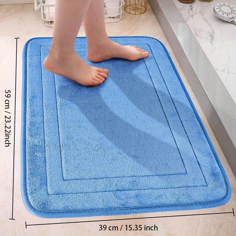 Non Slip Memory Foam Bath Rug Quick Dry Soft Comfortable Bathing