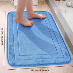 Non Slip Memory Foam Bath Rug Quick Dry Soft Comfortable Bathing