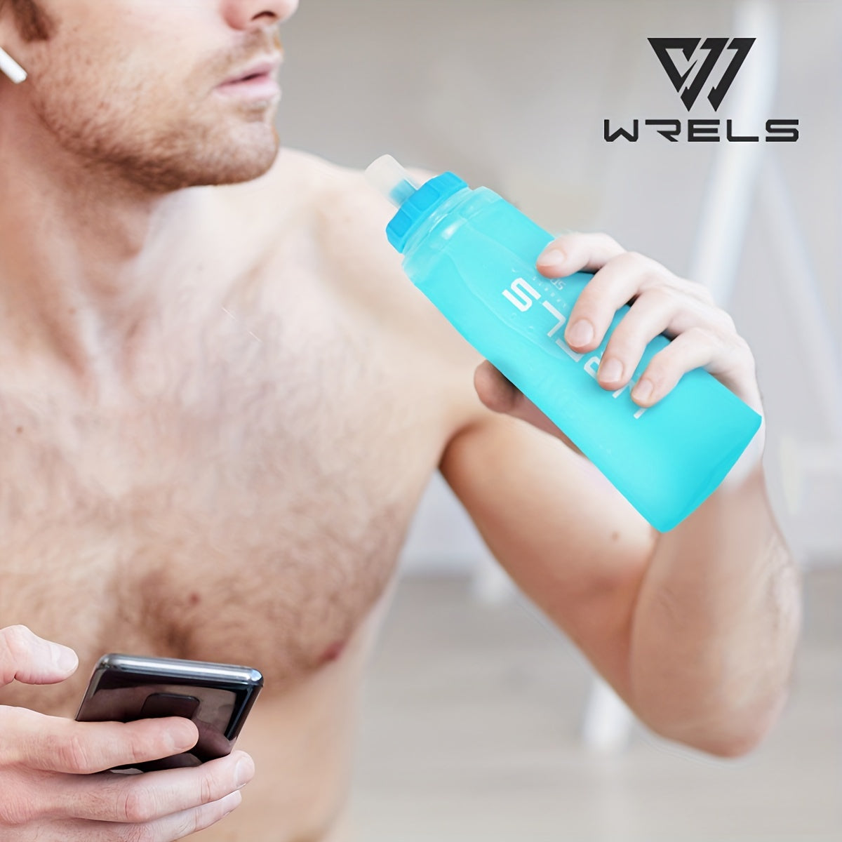 BPA Free Collapsible Running Flask Water Bottle 300ml 500ml
