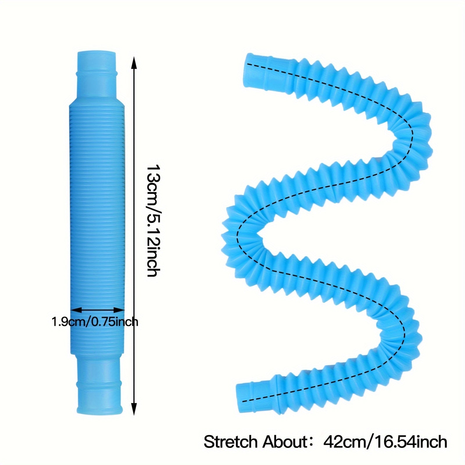 24pcs Colorful Telescopic Tube Party Toys Finger Motor Training Creative