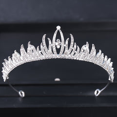 Golden Tiara Wedding Hair Accessories Adjustable Birthday Princess