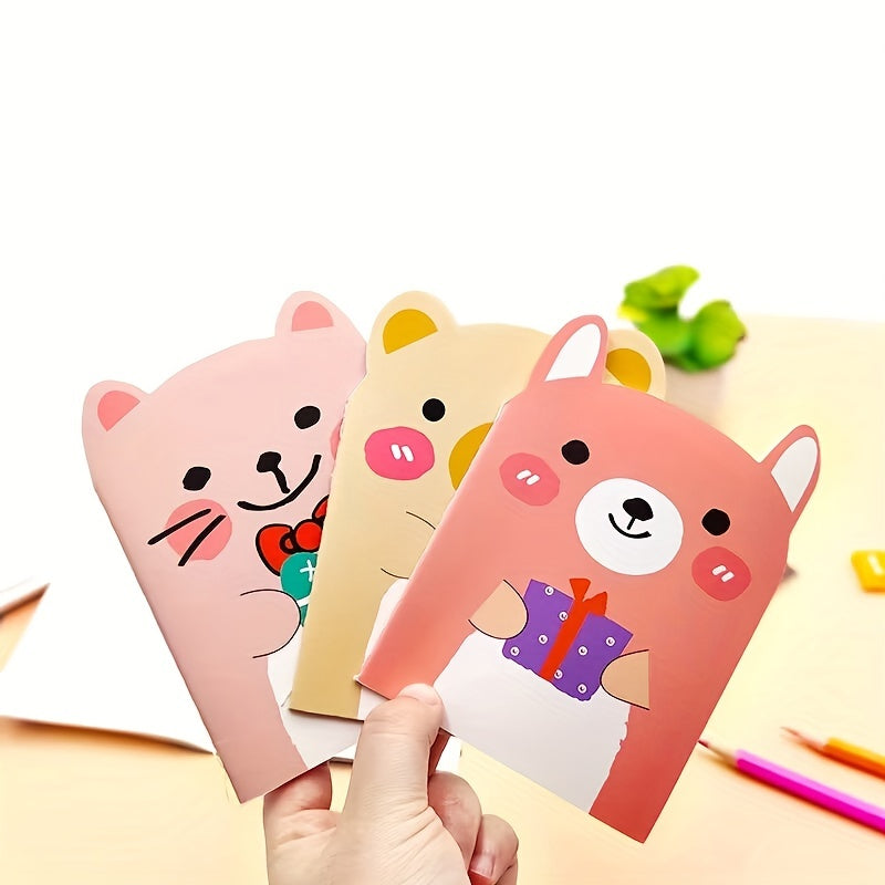 4pcs Cartoon Bear Notebooks Cute Notepads for Students