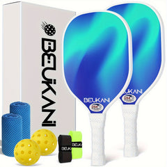 USAPA Approved Pickleball Paddles Set Of 2 with Rackets, Tapes, Overgrip, Towel