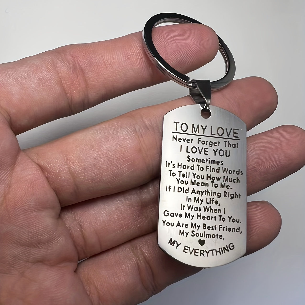 Heart-Shaped Keychain Gift for Anniversaries Valentines Birthdays