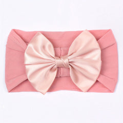 Soft Nylon Ribbon Bow Headband for Baby Girls