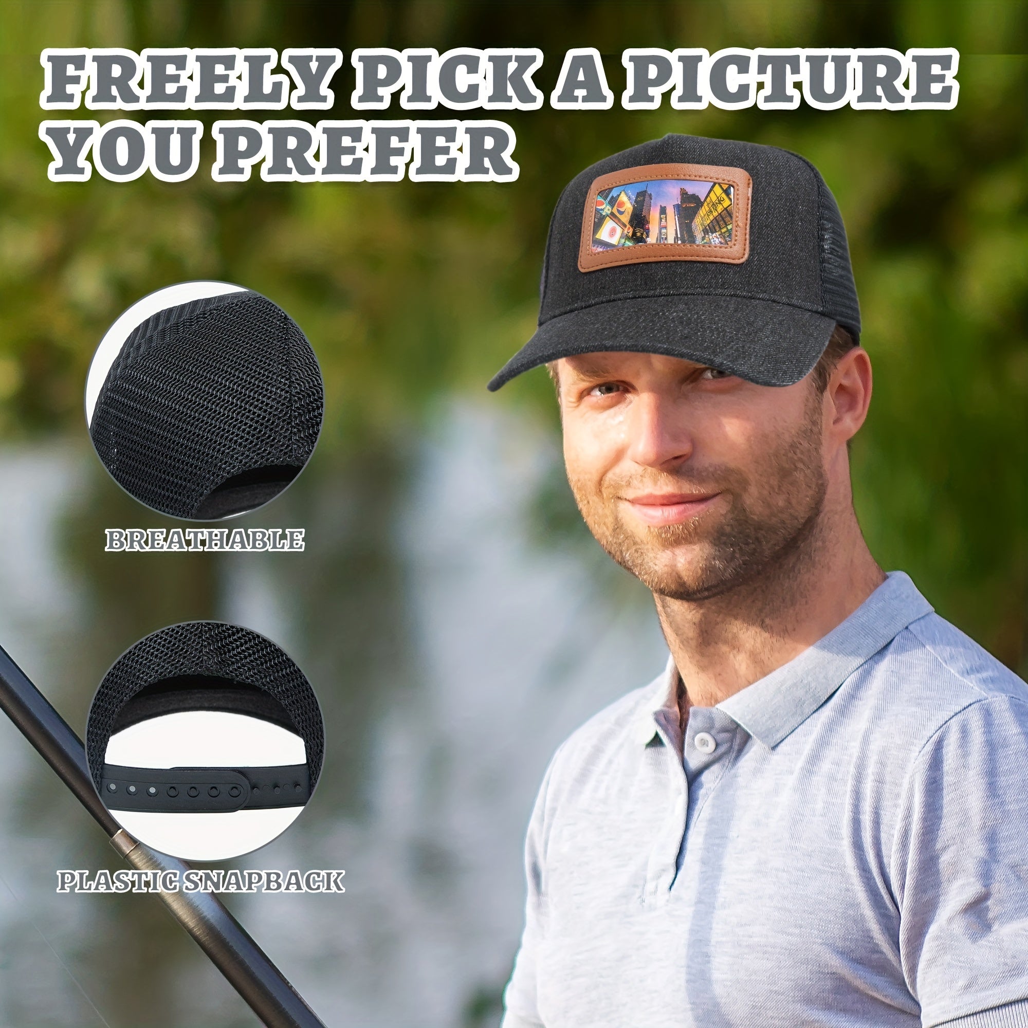 Baseball Cap Snapback Trucker Hats For Men Women Adjustable Canvas Hat