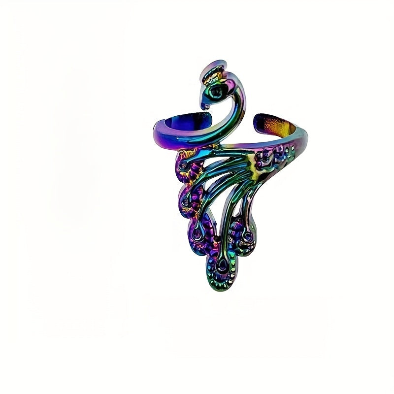 1pc Peacock Crochet Ring Tool for Beginners