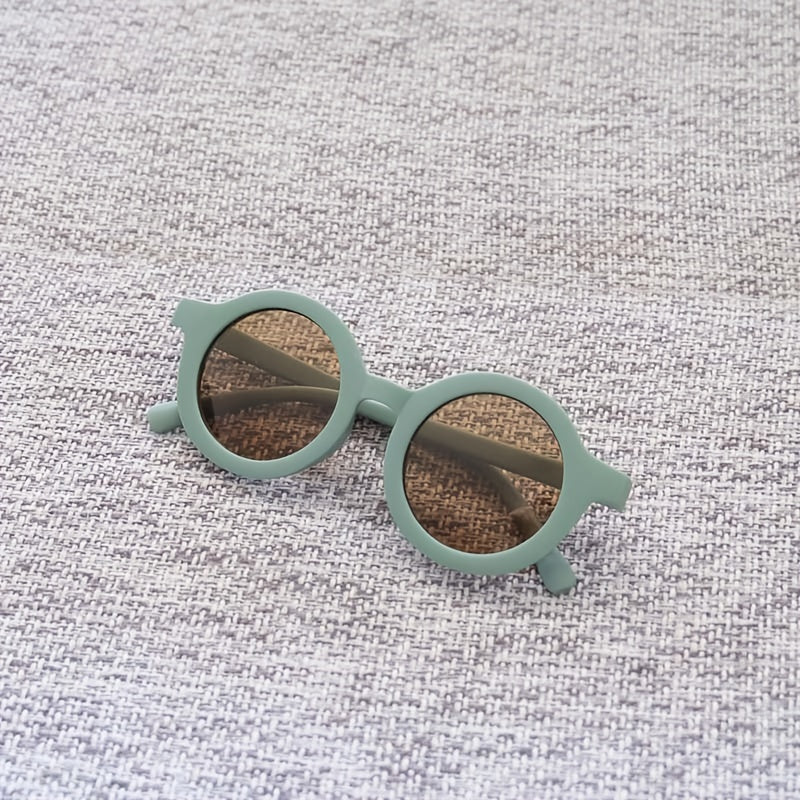 Round Frame UV Protection Girls Sunglasses for Outdoor Activities