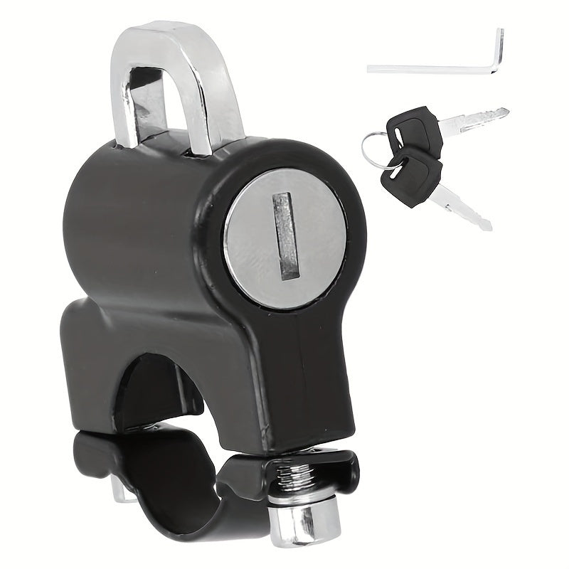 Universal Helmet Lock With Wrench & Anti-theft Rubber - Bike Accessory