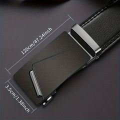 Men's Business Automatic Buckle Belt for Father's Birthday