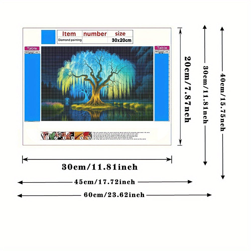 Enchanting Tree Diamond Painting Kit - Fantasy Art & Crafts for Adults