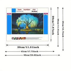 Enchanting Tree Diamond Painting Kit - Fantasy Art & Crafts for Adults