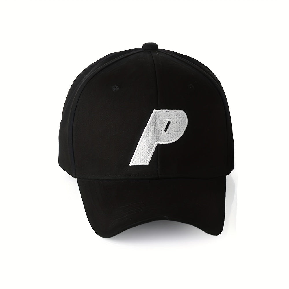 Unisex Sunscreen Baseball Cap with Letter Embroidery for Outdoor Travel
