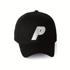 Unisex Sunscreen Baseball Cap with Letter Embroidery for Outdoor Travel